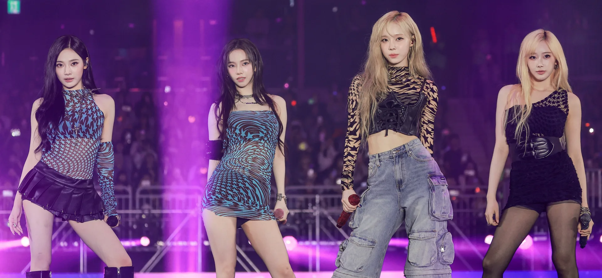 aespa performing at the K-Link Festival in October 2024