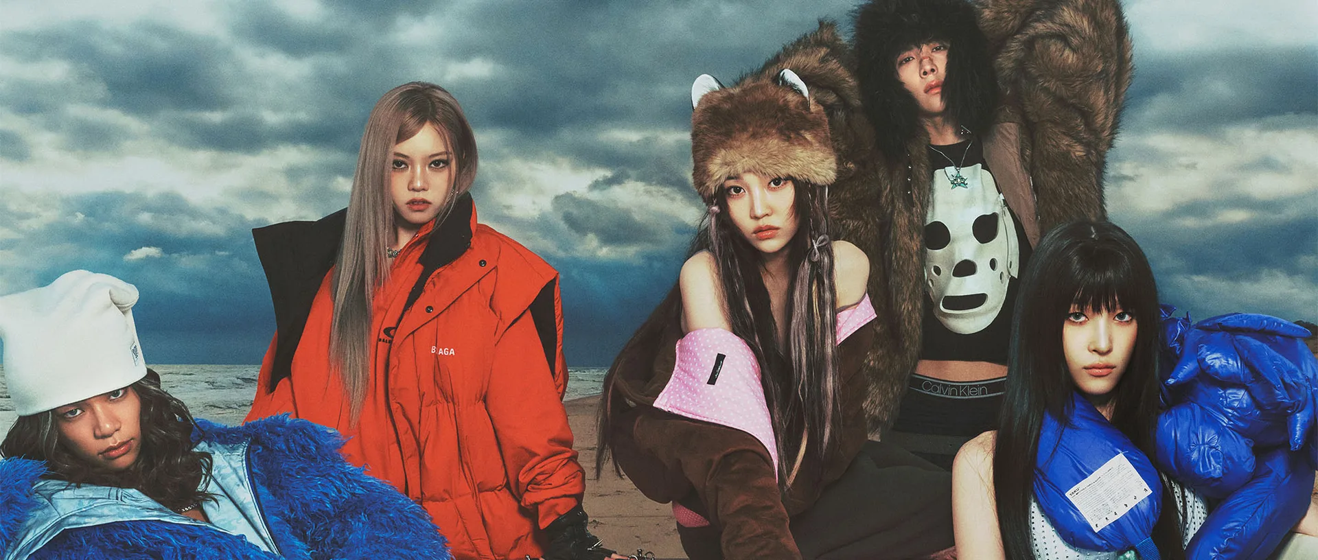 ALLDAY PROJECT official group photograph - colourful outdoor concept