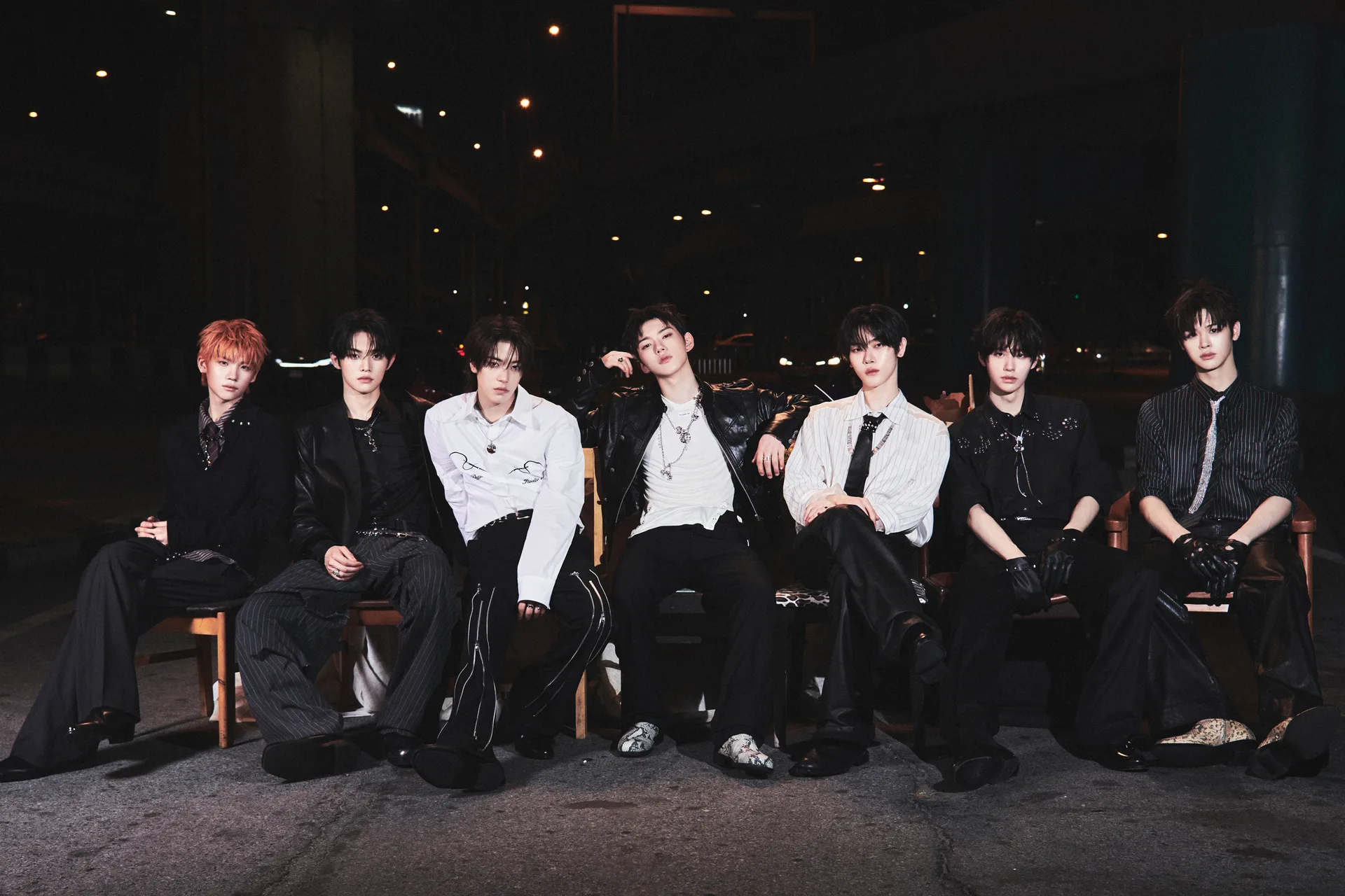 CLOSE YOUR EYES in an official group photograph