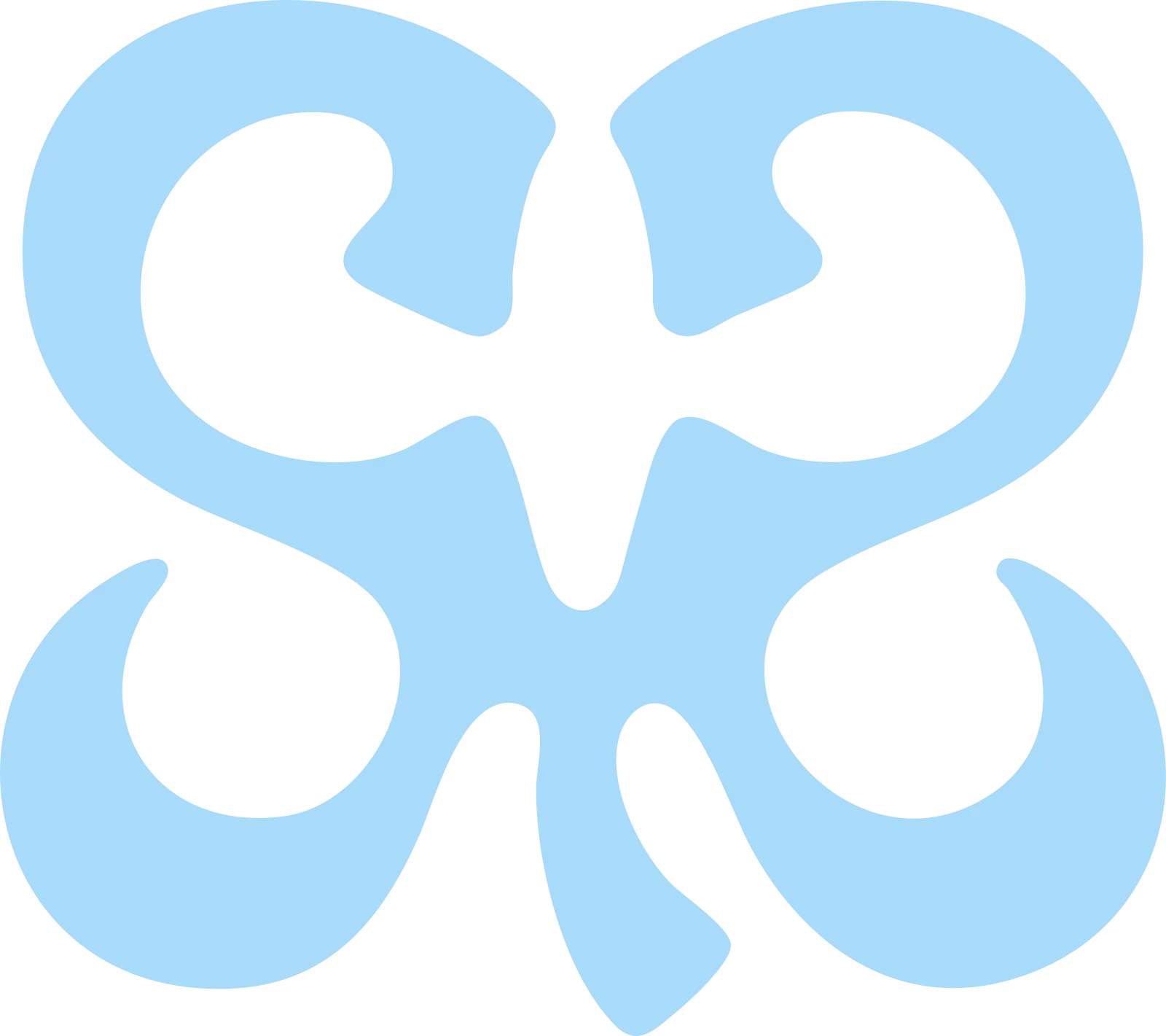 Hearts2Hearts blue heart logo