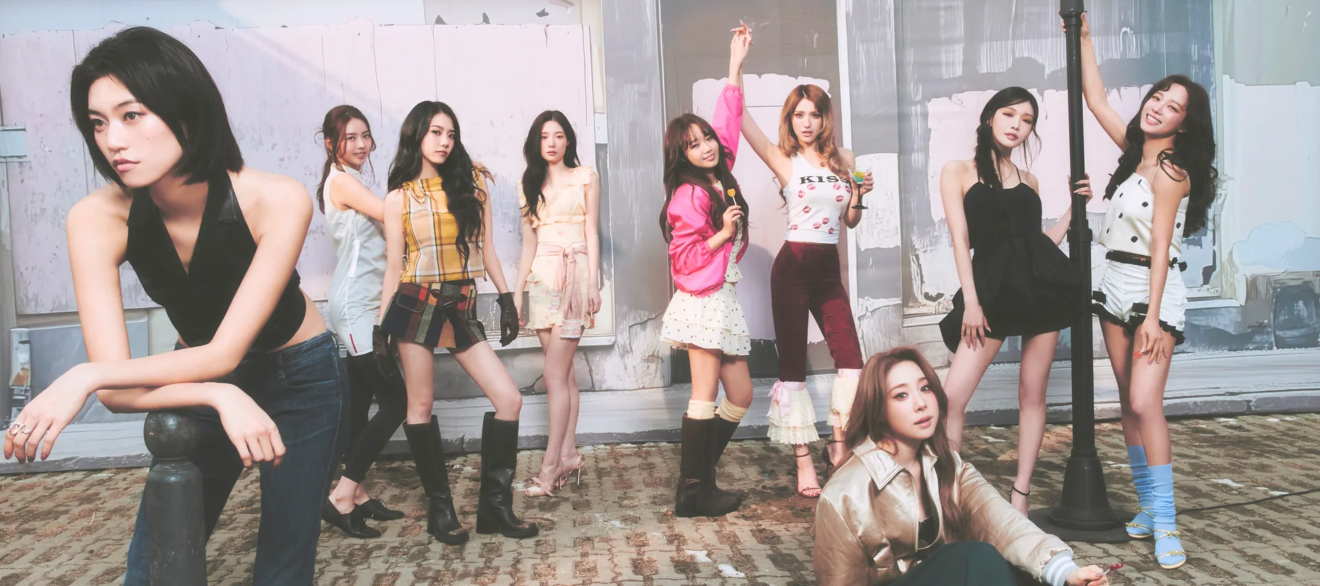 I.O.I — official I.O.I: LOOP concept photograph of the nine-member 2026 reunion