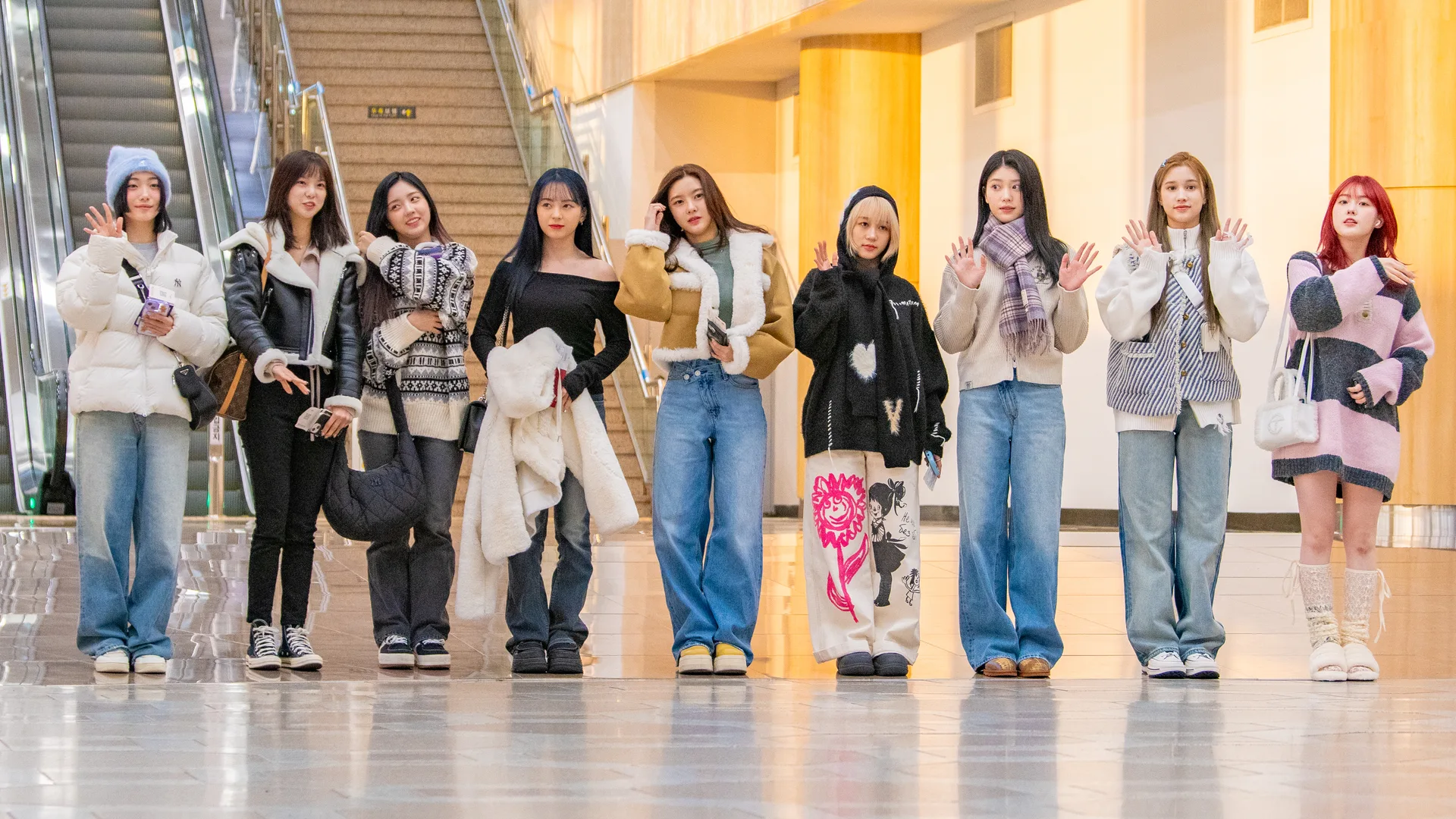 Kep1er leaving for promotions in Japan through Gimpo International Airport, November 2023