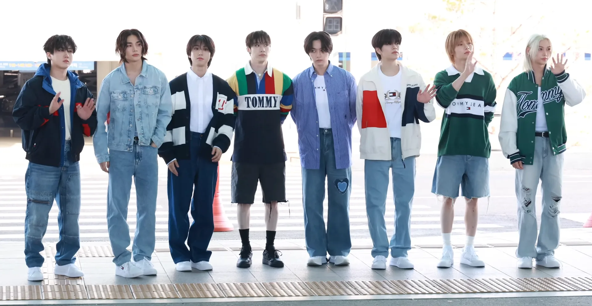 Stray Kids at Incheon International Airport in May 2024
