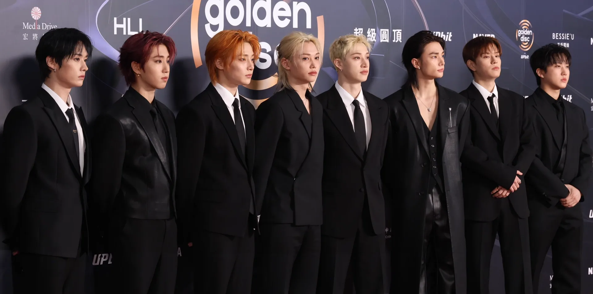 Stray Kids on the red carpet of the 40th Golden Disc Awards in January 2026