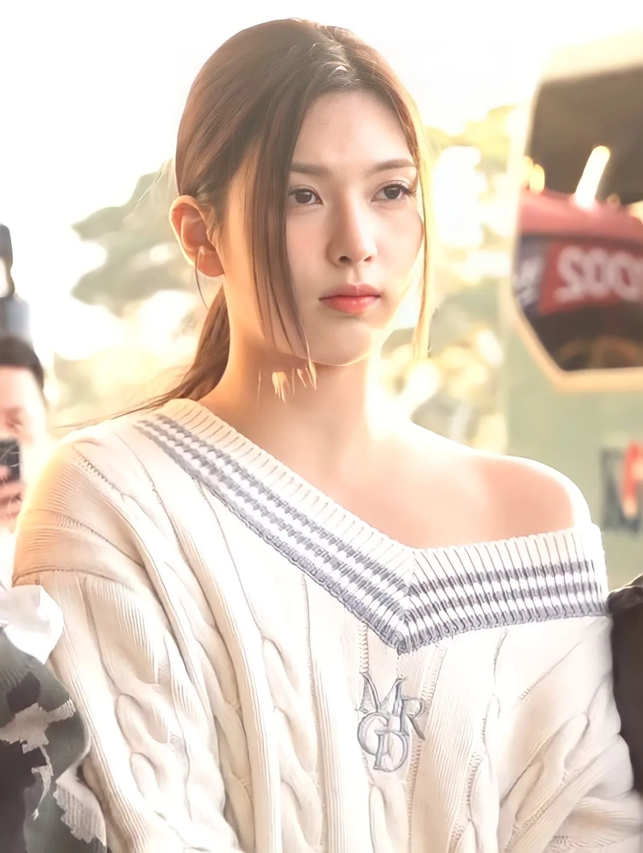 Bae of Nmixx departing Gimpo International Airport, October 2022