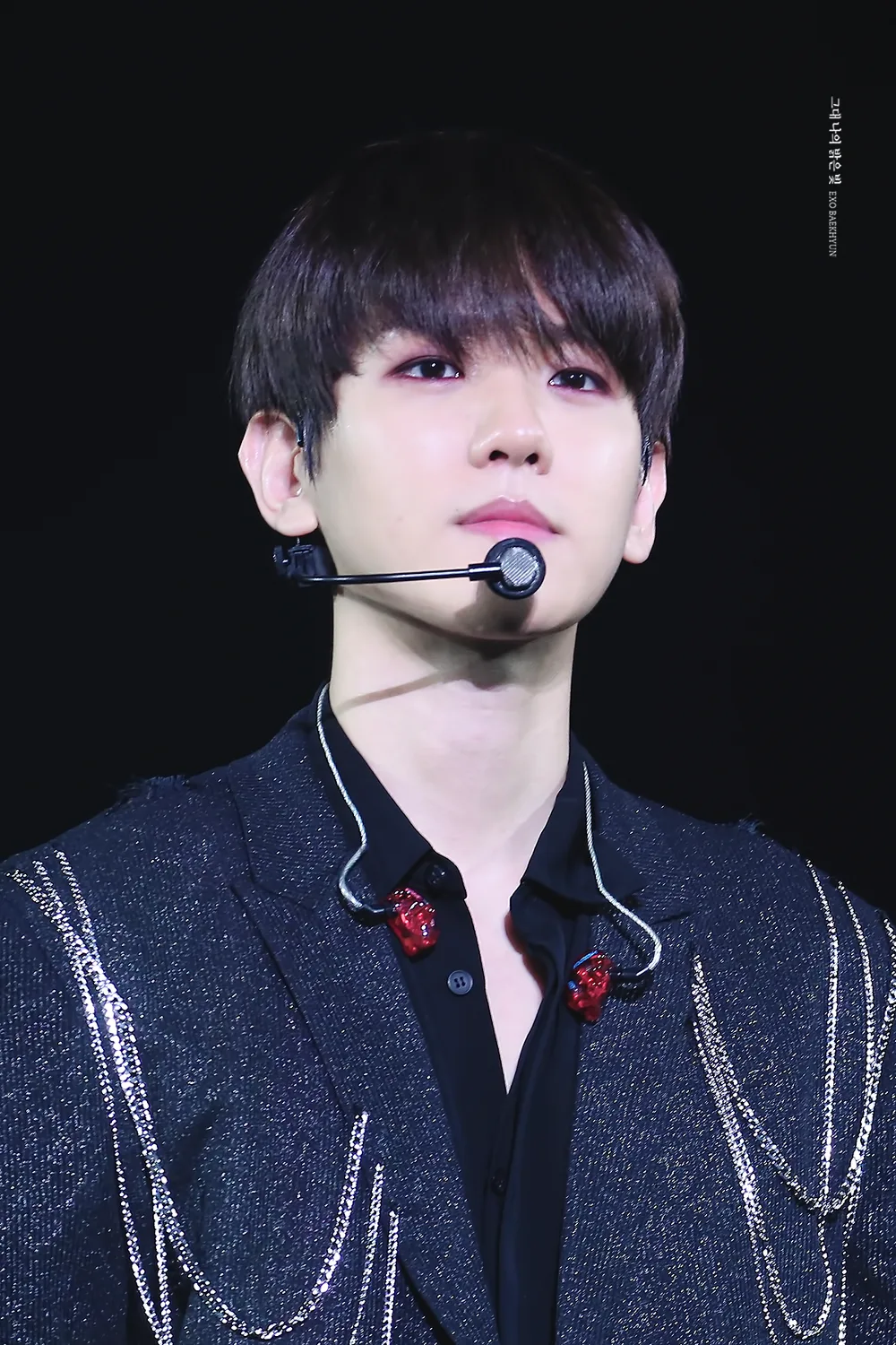 Baekhyun performing on the Elyxion tour in August 2018