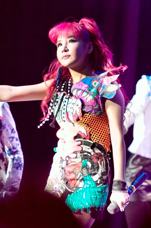 Park Bom performing in Hanoi in 2011