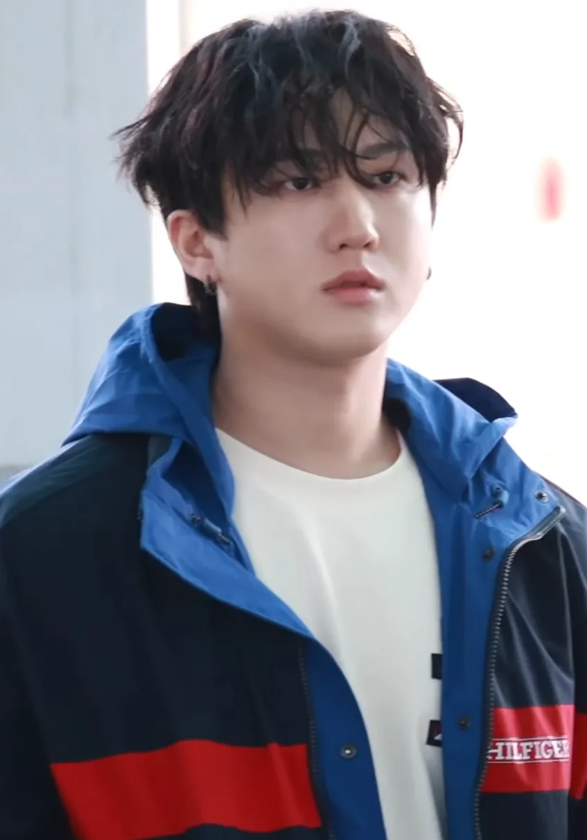 Changbin of Stray Kids at Incheon International Airport in May 2024