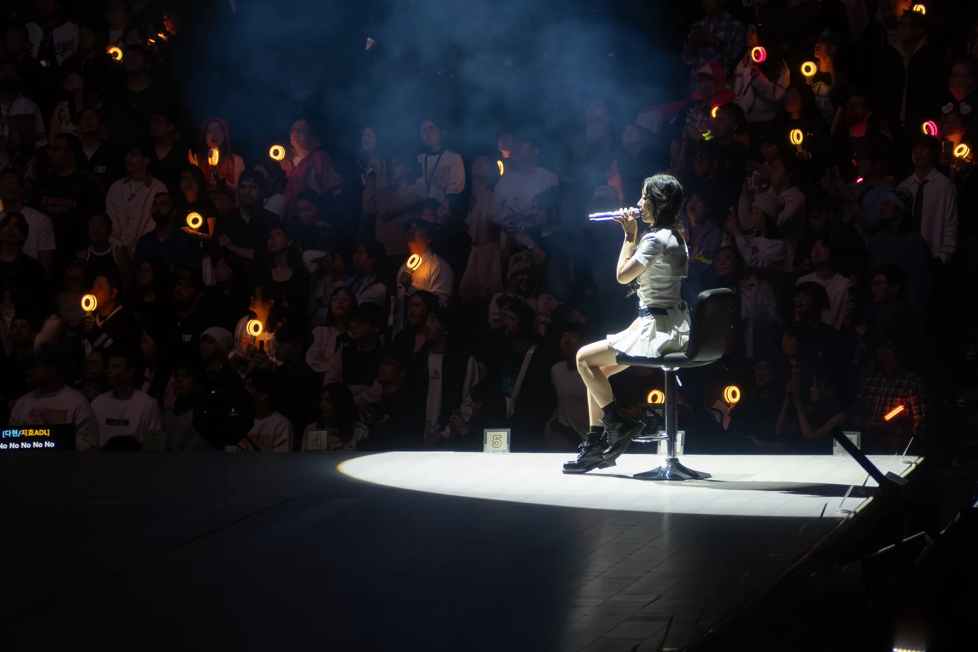 Dahyun of Twice performing in Seattle in January 2026