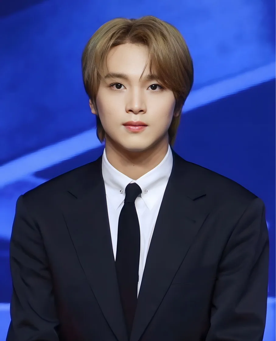 Haechan at the Fact Check press conference in October 2023