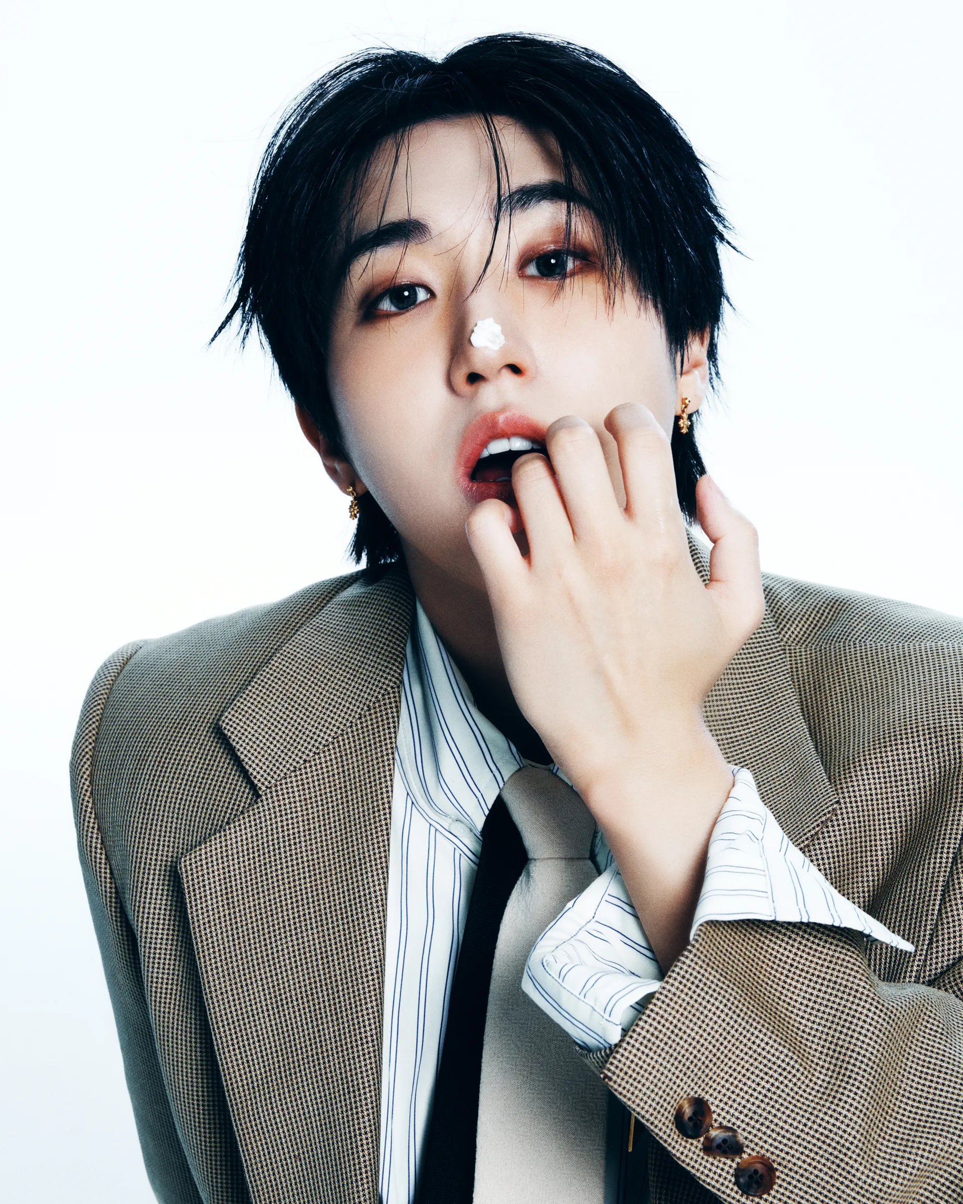 Han of Stray Kids in an official JYP studio portrait
