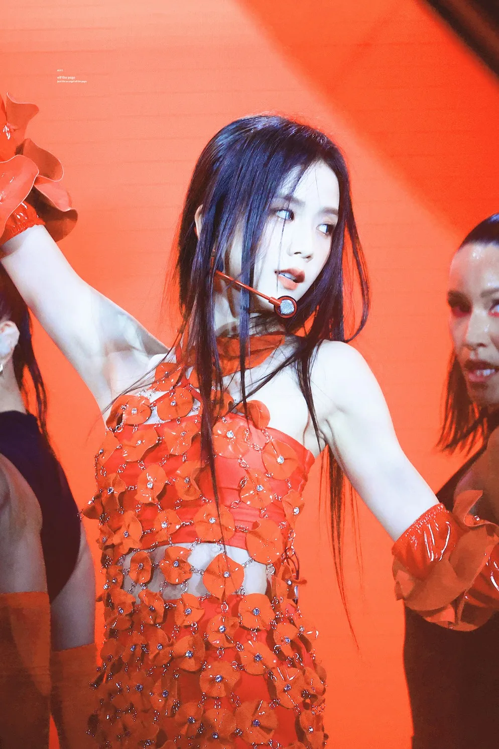 Jisoo of Blackpink performing “Flower” at Coachella in April 2023