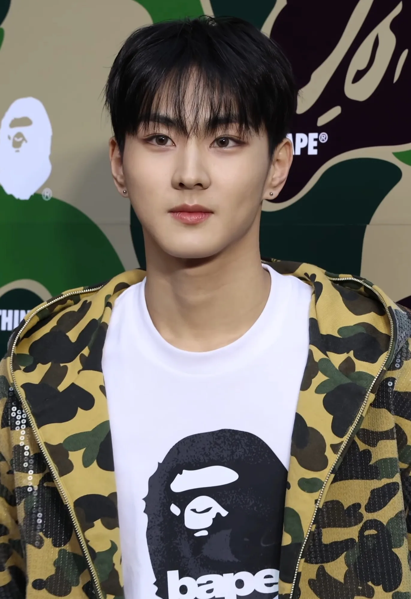 Jungwon at the BAPE event on March 4, 2026