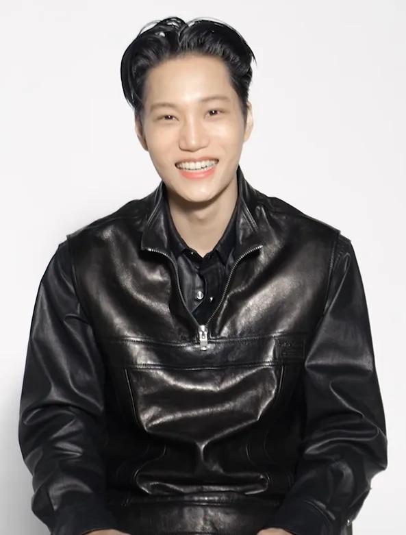 Kai during a Marie Claire Korea interview in 2023
