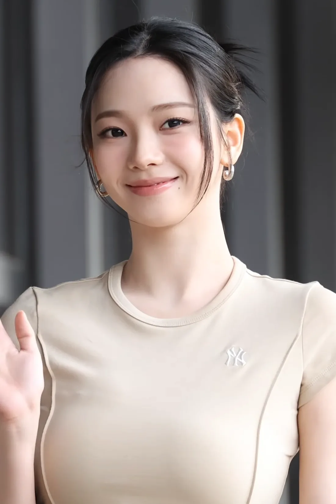 Karina of aespa at Gimpo Airport in April 2026