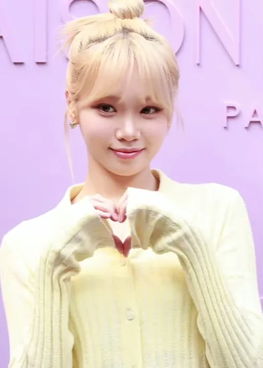 Kim Chaewon of Le Sserafim photographed in March 2024