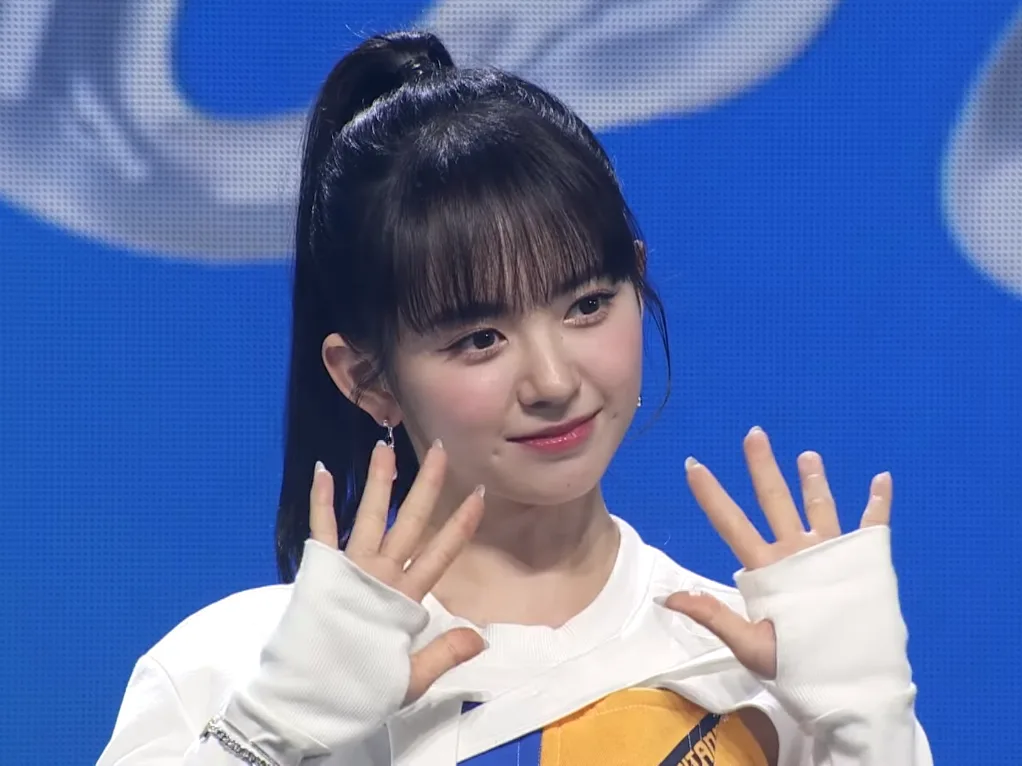 Mashiro of Kep1er at the Doublast press showcase, June 2022