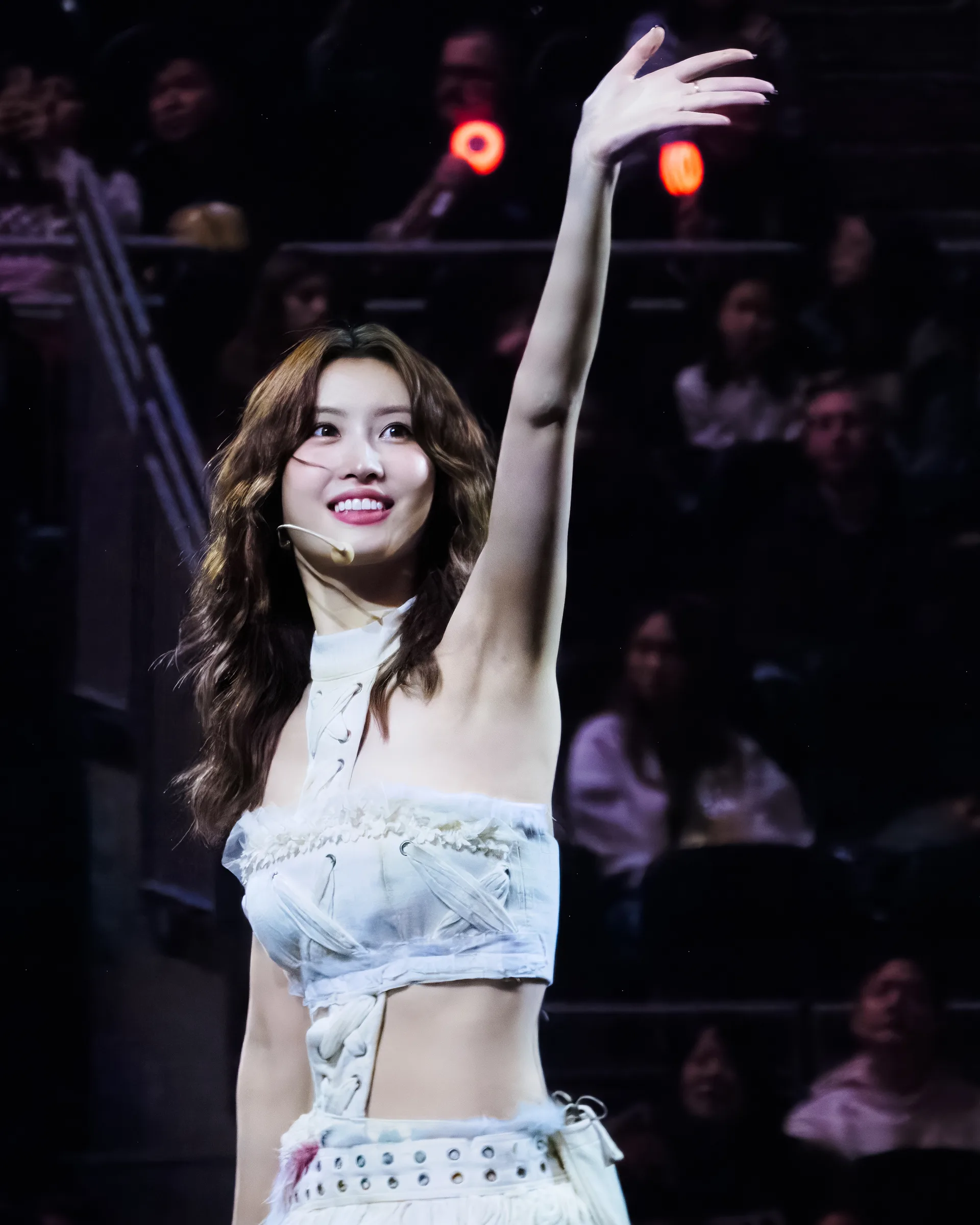 Momo of Twice performing in Seattle in January 2026