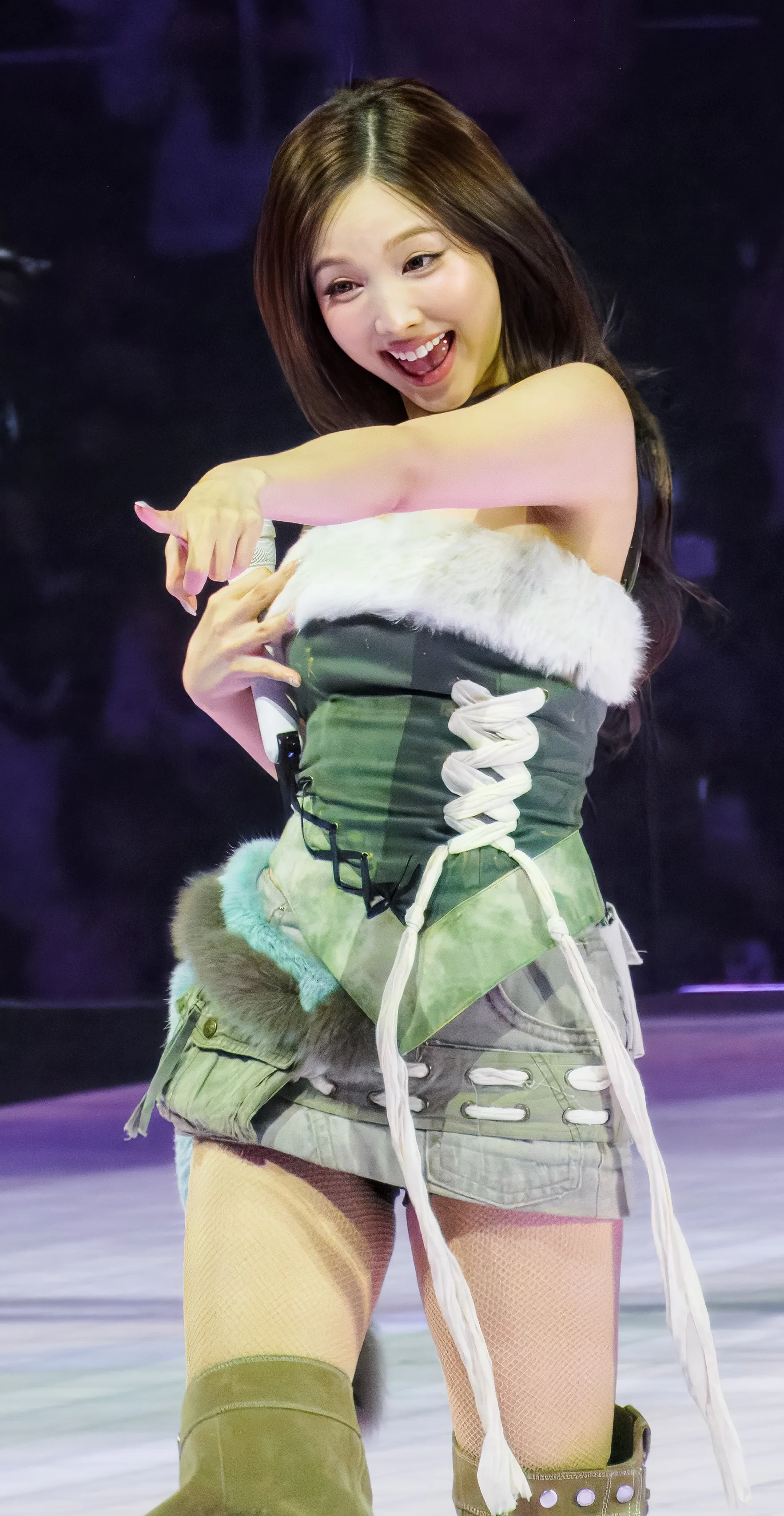 Nayeon of Twice performing in Seattle in January 2026