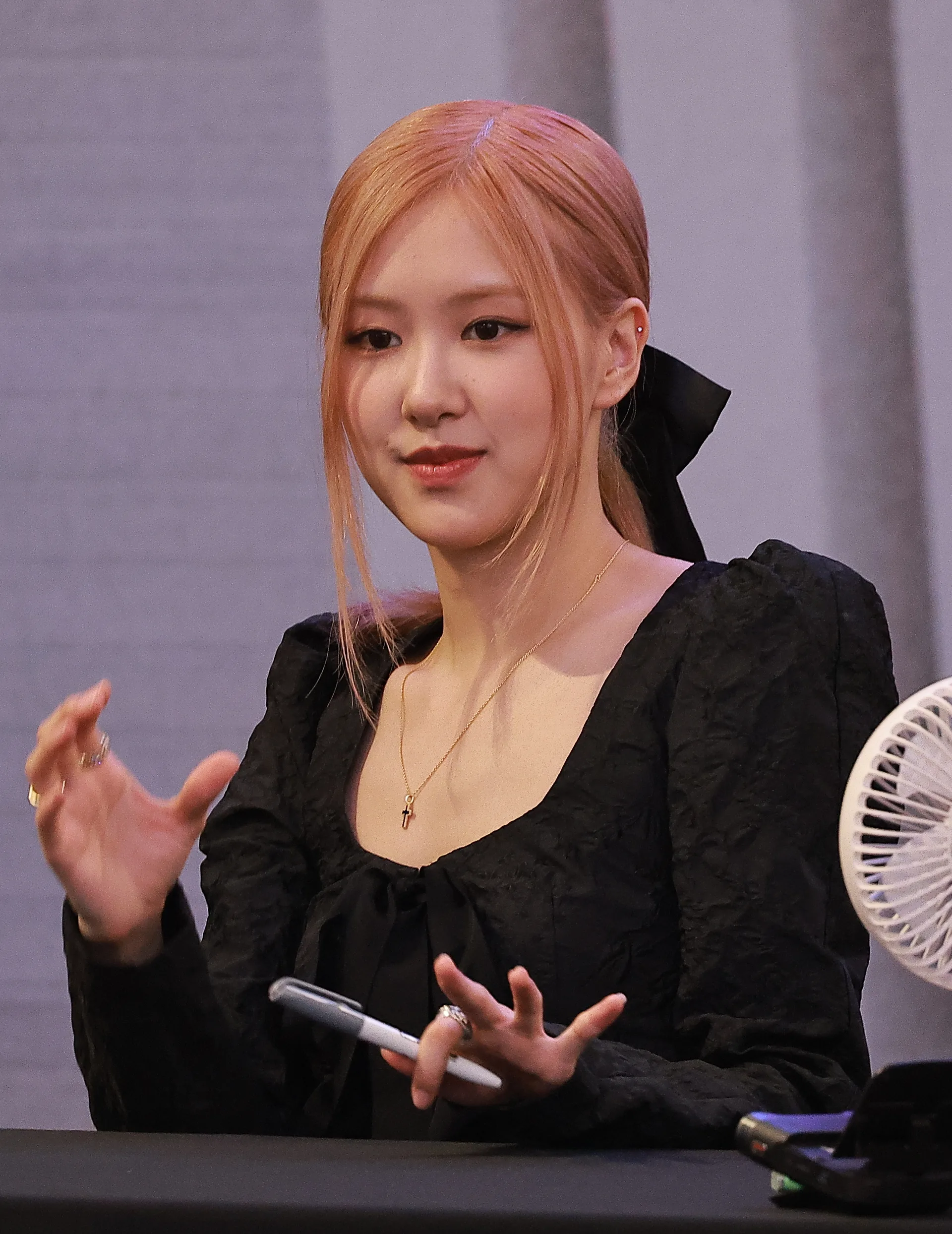 Rosé of Blackpink at a fan signing event in September 2022