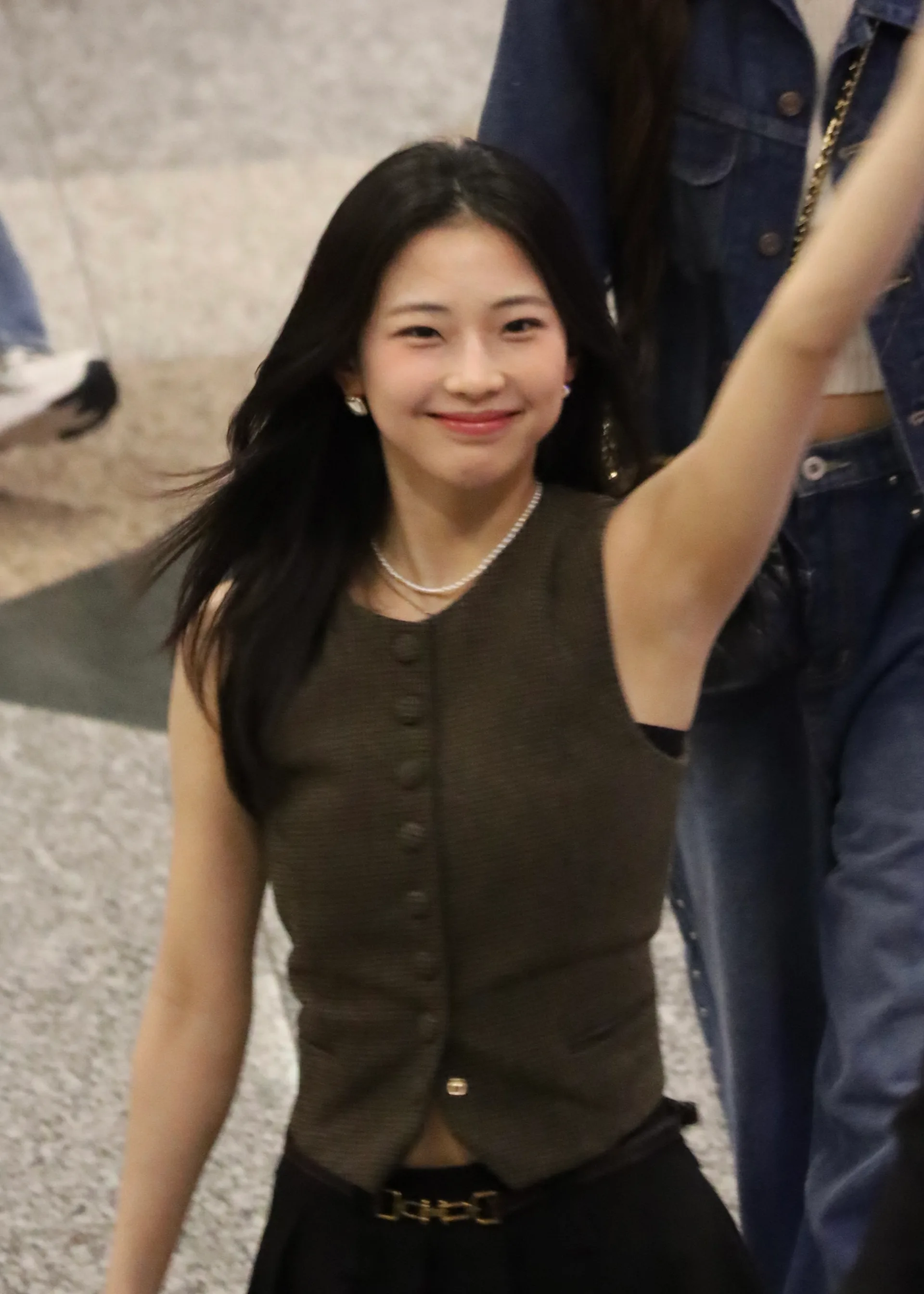 Ruka of Babymonster at Kuala Lumpur International Airport in June 2025