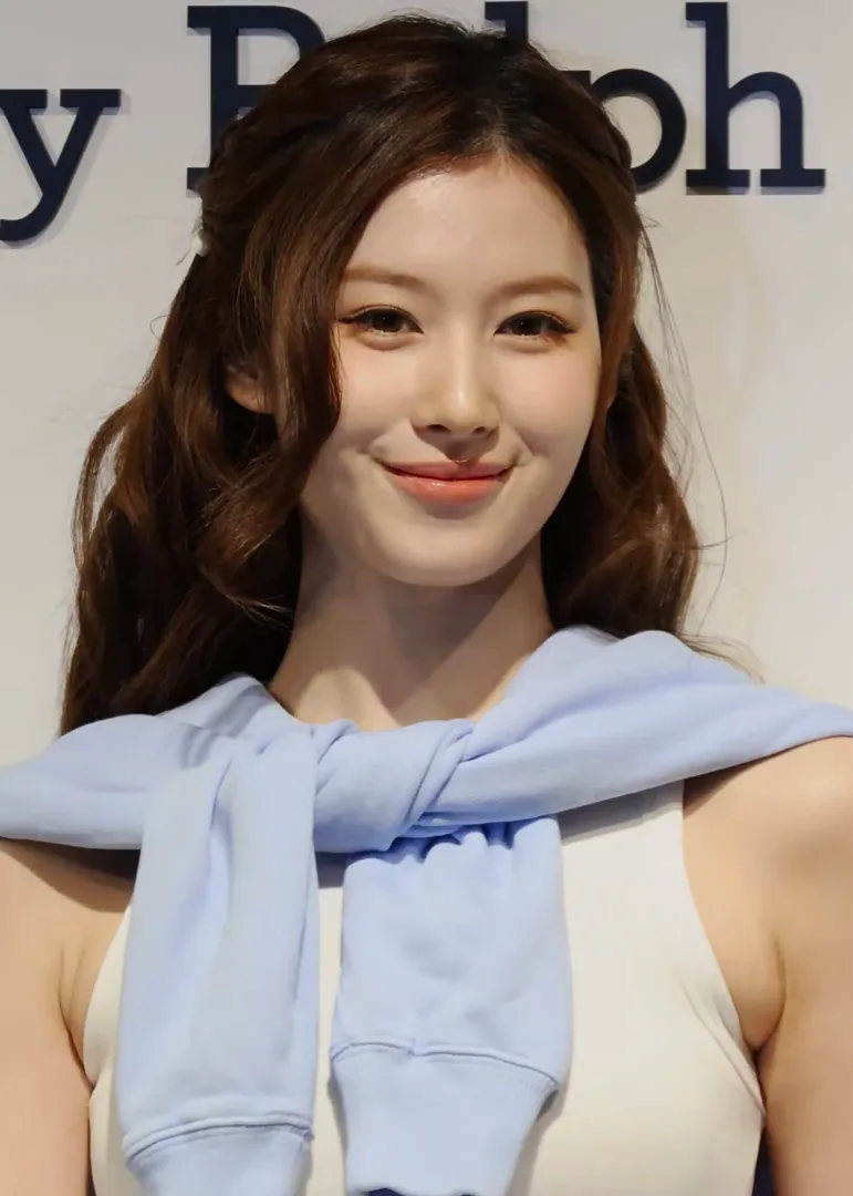 Sana of Twice at a Polo Ralph Lauren event in April 2026