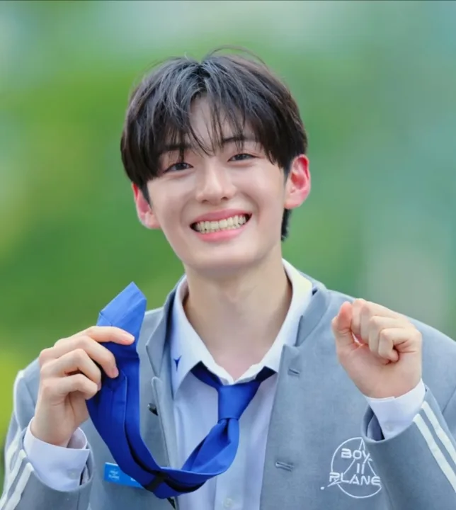 Sanghyeon smiling at a Boys II Planet event in 2025