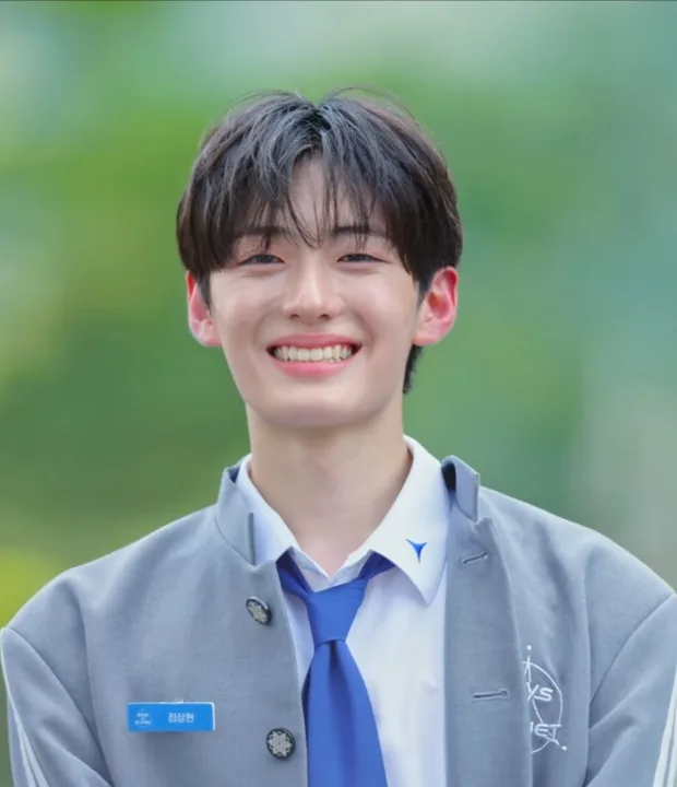 Sanghyeon in his Boys II Planet uniform in 2025
