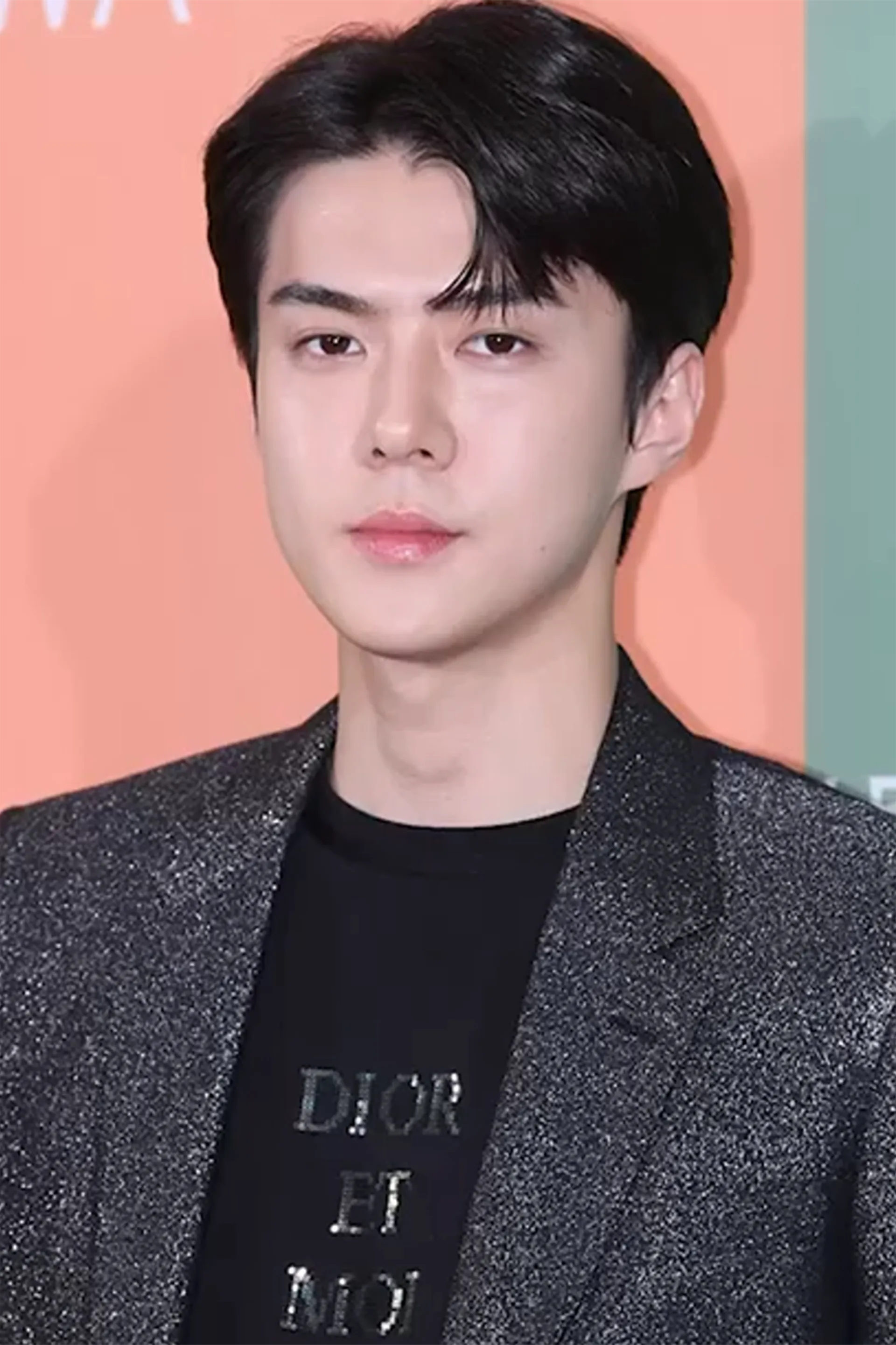 Sehun at the Rimowa Essential Poly Color launch in July 2019
