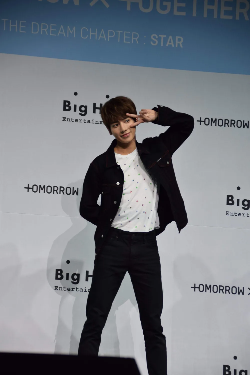Taehyun at Tomorrow X Together’s debut showcase in March 2019
