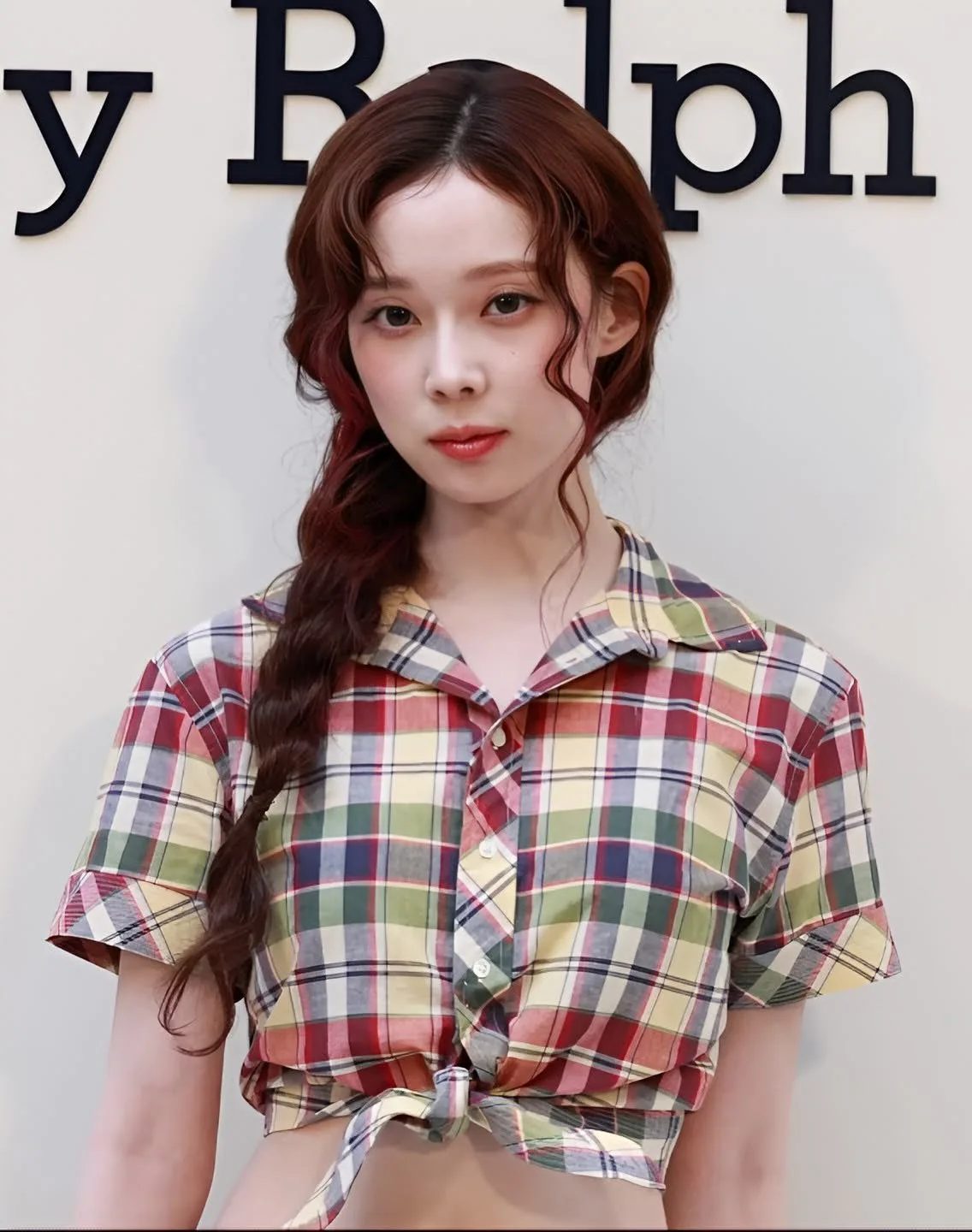 Winter of aespa at a Polo Ralph Lauren photo call in March 2025